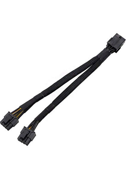 20CM Gpu Pcıe 8 Pin Dişi - Çift 2x8 (6+2) Pin Erkek Pcı Kablosu 10 Adet (Yurt Dışından)