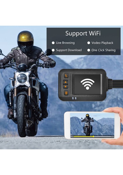 SE20 Motosiklet Kaydedici Çift Lensli Kamera Sürüş Video Kamera Dvr Döngü Kaydı (Yurt Dışından) fiyatları