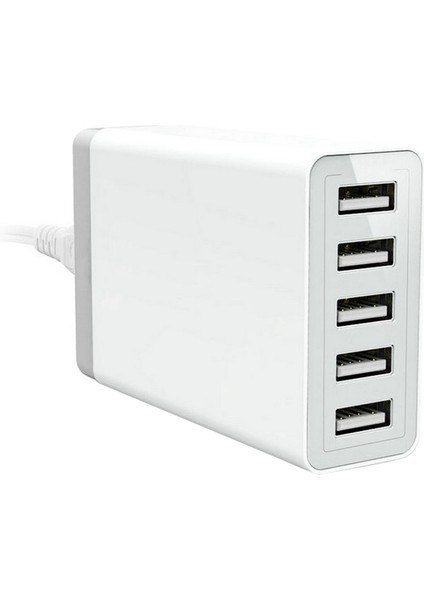 USB Şarj Cihazı Hızlı Şarjlı 5 Bağlantı Noktalı USB Şarj Istasyonu-Abd Tak (Yurt Dışından)