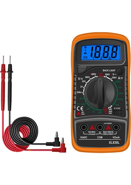 XL830L Dijital Multimetre Dijital Ampermetre Ac Dc 600V Test Cihazı (Yurt Dışından)