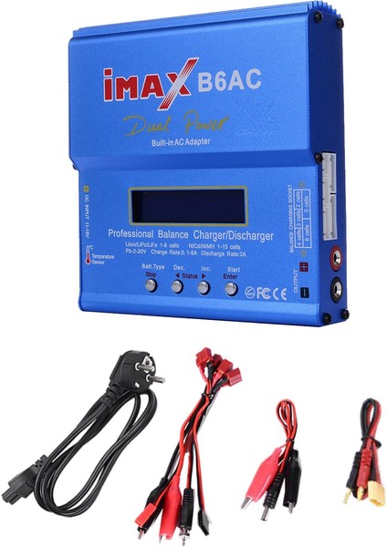 Imax B6AC 80W Rc Şarj Dengeleyici + XT60 Kablo Boşaltma Ab Fişi Için (Yurt Dışından)
