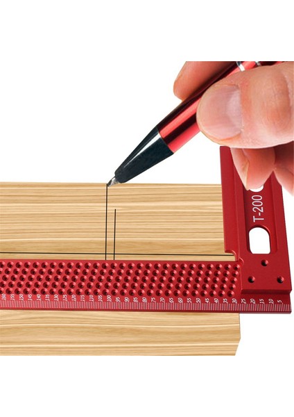 200MM Hassas Ölçekli Cetvel L-Tipi Delik Cetveli Alüminyum Alaşımlı (Yurt Dışından) indirimleri