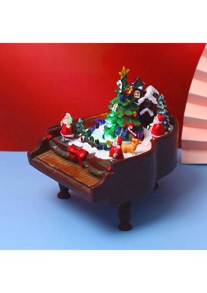 Noel Ev Dekorasyonu Dönen Ağaç LED Müzik Süsleme Piyano Hediyesi (Yurt Dışından) fırsatları