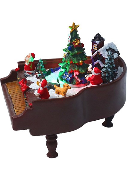 Noel Ev Dekorasyonu Dönen Ağaç LED Müzik Süsleme Piyano Hediyesi (Yurt Dışından) indirimleri