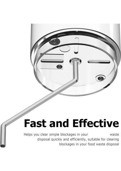 Insinkerator Silver ile Uyumlu Çöp Imha Altıgen Anahtar Aleti (Yurt Dışından) modelleri