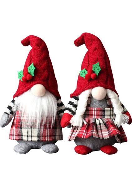 Noel Gnome Sevimli Yüzü Olmayan Bebek Kapüşonlu Orman Yaşlı Adam Oyuncak Bebek (Yurt Dışından)