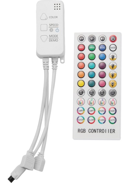 2835 5050 Rgb LED Şerit Işıklar Için Müzik Bluetooth Denetleyicisi (Çift) (Yurt Dışından)