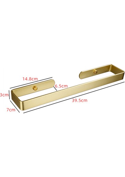 15,5 Inç Yumruksuz Tuvalet Mutfak Kendinden Yapışkanlı Havlu Çubuğu Altın (Yurt Dışından) fiyatları