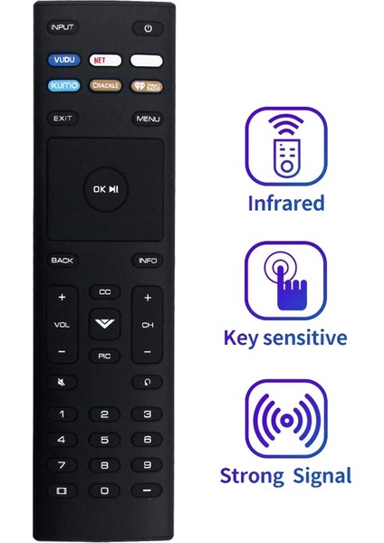 XRT136 Uzaktan Kumanda Vızıo Tv Için Değiştirin D24F-F1 D32FF1 D43F-F1 (Yurt Dışından)