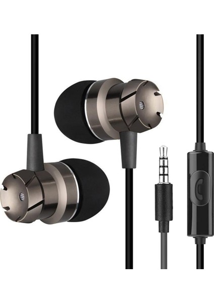 Buğday Teli Kontrollü Kulak Içi 3,5 mm Kablolu Kulaklık Turbo Subwoofer (Yurt Dışından)