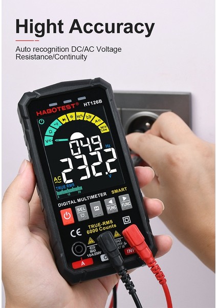5. Nesil Multimetre Dijital Ac Dc Trms Gerilim Akım Ohm 60MF (Yurt Dışından) fiyatları