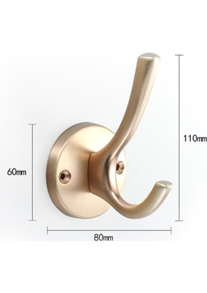 Adet Ceket Banyo Havlusu Metal Ağır Hizmet Tipi Çift Bornoz Kancası (Siyah) (Yurt Dışından) fiyatları