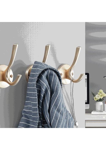 Adet Ceket Banyo Havlusu Metal Ağır Hizmet Tipi Çift Bornoz Kancası (Siyah) (Yurt Dışından) indirimleri