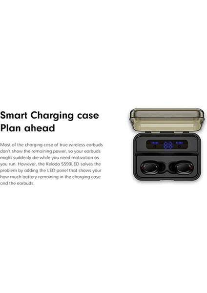 S590 Tws Bluetooth 5.0 Kulaklık 2000MAH Kablosuz Spor Kulaklık (Yurt Dışından) modelleri