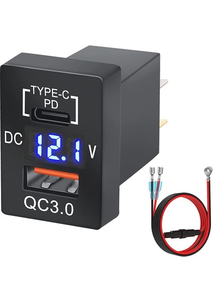 12V-24V USB Çıkışlı Çift Hızlı Şarj-B (Yurt Dışından)
