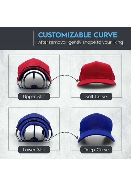Hat Brim Bender (4'lü Paket) - Mükemmel Şapka Kıvrımlı Bant (Yurt Dışından) fırsatları
