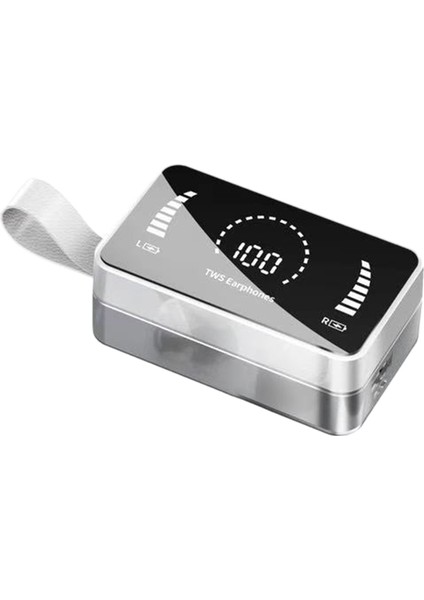 Kablosuz Kulaklık 1800MAH Şarj Kutusu Bluetooth 5.0 9d Stereo, Beyaz (Yurt Dışından)