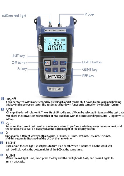 Işık Kaynağı Sc Fc St Konektör Testi ile Optik Fiber Güç Ölçer (Yurt Dışından) fiyatları