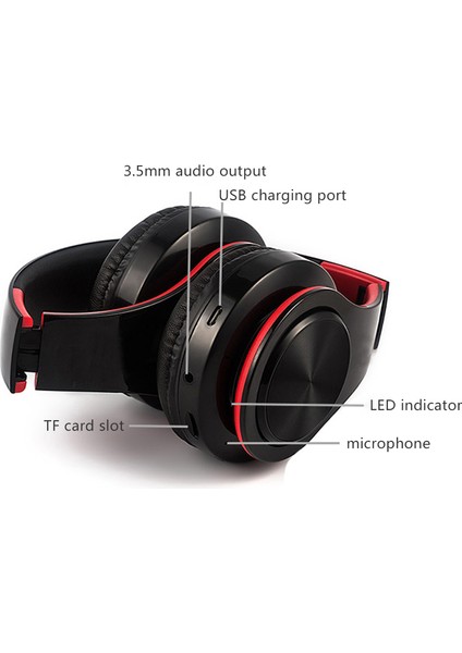 Kulaklık Bluetooth Kulaklık Katlanabilir Fm Kablosuz Kulaklık Beyaz (Yurt Dışından) modelleri