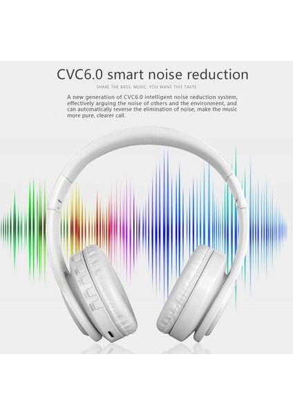 Kulaklık Bluetooth Kulaklık Katlanabilir Fm Kablosuz Kulaklık Beyaz (Yurt Dışından) indirimleri