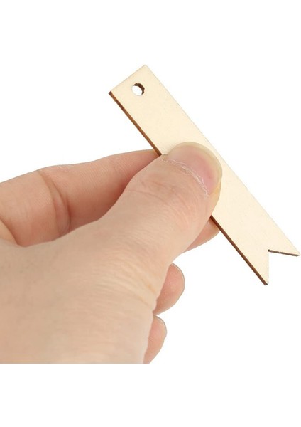 100 Adet Ahşap Kart El Sanatları Doğa Renk Ahşap Etiketler Duvar El Sanatları (Yurt Dışından)