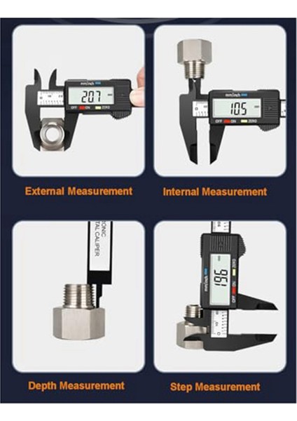 Paket Dijital Kumpas, 0-6 Inç Elektronik Dijital Kumpas (Yurt Dışından)