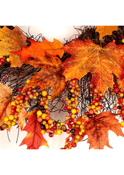 Sonbahar Pencere Restoran Kapı Dekor Akçaağaç Yaprağı Çelenk (Yurt Dışından) fiyatları