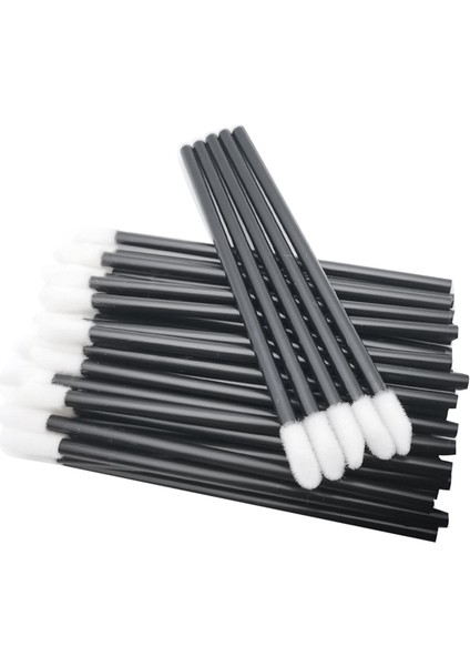 500 Pcs Tek Kullanımlık Dudak Fırçası Makyaj Fırçası Makyaj Güzellik Aracı Siyah (Yurt Dışından)