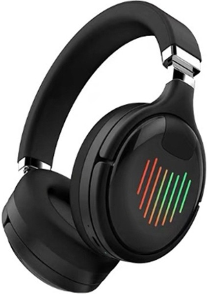 Kablosuz Bluetooth Kulaklık 3D Stereo Kulaklık Katlanabilir Siyah (Yurt Dışından)