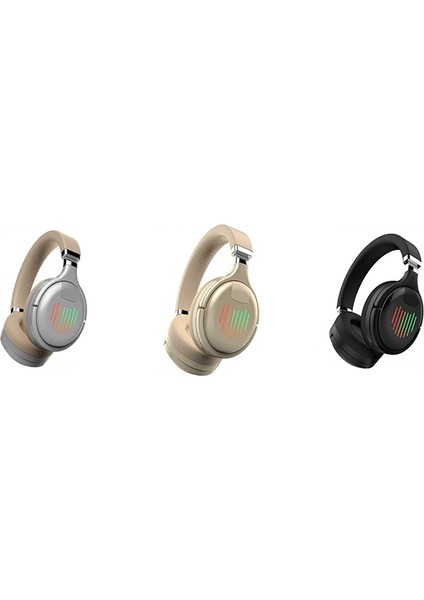 Kablosuz Bluetooth Kulaklık 3D Stereo Kulaklık Katlanabilir Siyah (Yurt Dışından)