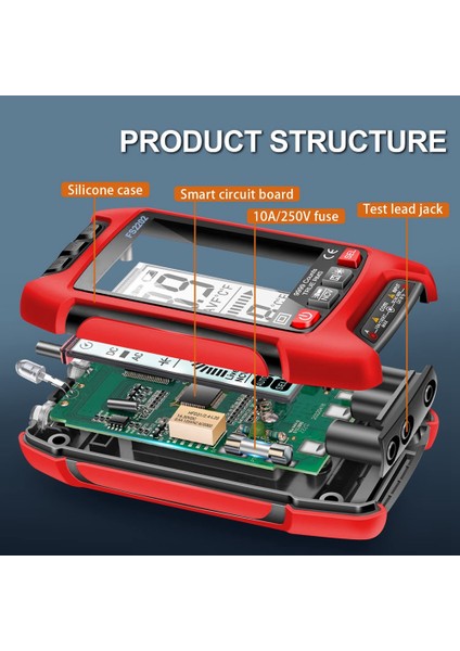 Dijital Multimetre, 9999 Sayımlı Trms Otomatik Aralıklı Voltmetre (Yurt Dışından) indirimleri
