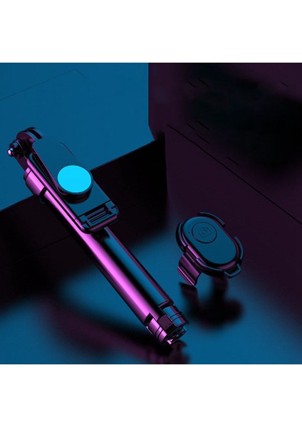 Bluetooth Uzaktan Kumandalı Hepsi Bir Arada Selfie Çubuğu Tripod Telefon Tutucu (Yurt Dışından)