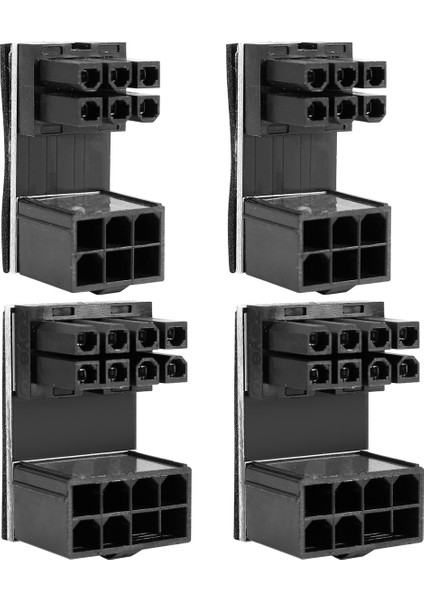 Gpu VGA Atx 8/6 Pin Dişi - Görüntü Kartı Için Erkek Konnektör, 4 Paket (Yurt Dışından)
