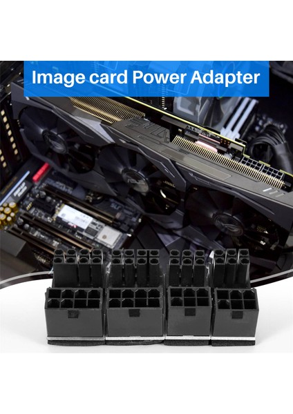 Gpu VGA Atx 8/6 Pin Dişi - Görüntü Kartı Için Erkek Konnektör, 4 Paket (Yurt Dışından)