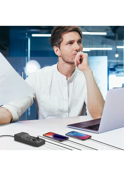 10 Bağlantı Noktalı USB Şarj Istasyonu-Abd Tak (Yurt Dışından) modelleri