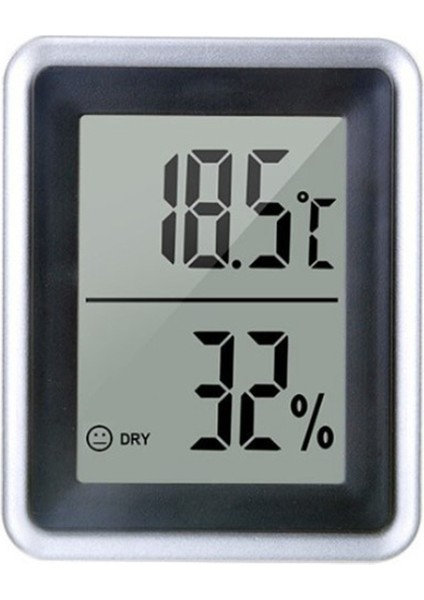 Iç Mekan Termometresi LCD Elektronik Sıcaklık Nem Ölçer (Yurt Dışından)