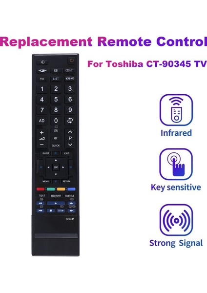 Toshiba CT-90345 Tv Uzaktan Kumandası Için Yedek Uzaktan Kumanda (Yurt Dışından)