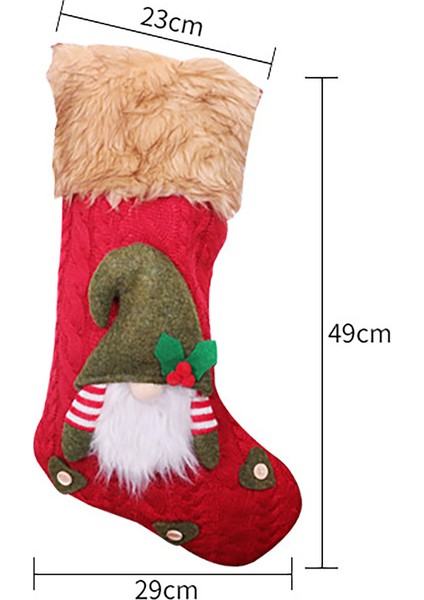 Tatil Partisi Dekoru Için Noel Çorabı Kırmızı Şapka Santa Şeker Hediyesi (Yurt Dışından) fırsatları