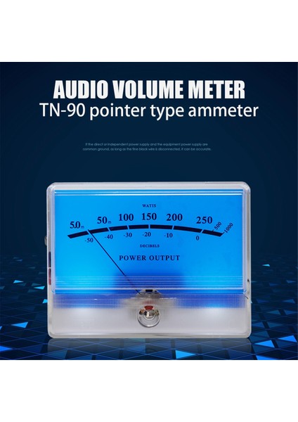 TN90A Pointer Vu Metre Yüksek Hassasiyetli Dijital Güç Ölçer (Yurt Dışından)