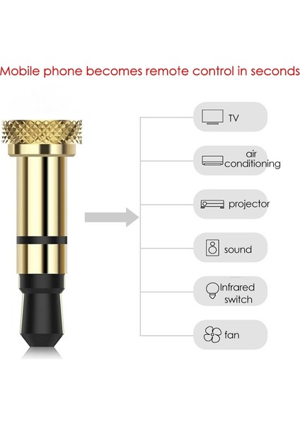Apple Için Akıllı Uzaktan Kumanda Cep Telefonu Uzaktan Kumandası(Siyah) (Yurt Dışından)