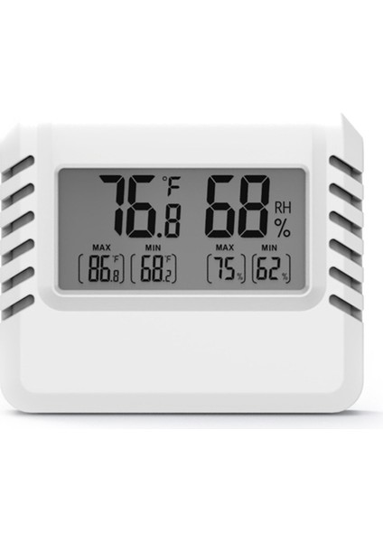 Dijital Ekranlı Elektronik Sıcaklık ve Nem Ölçer Beyaz (Yurt Dışından)