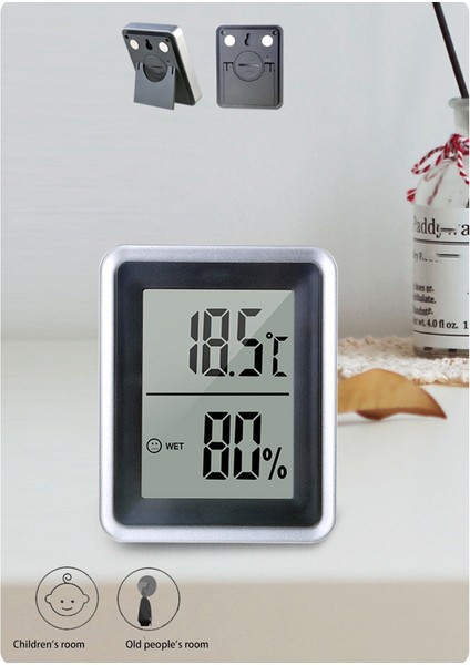 Iç Mekan Termometresi LCD Elektronik Sıcaklık Nem Ölçer (Yurt Dışından) fiyatları