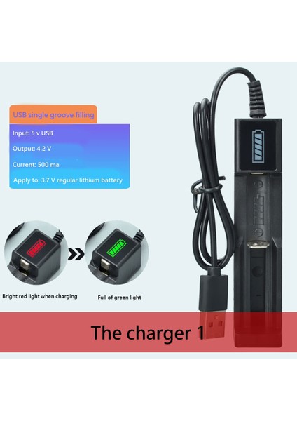 Şarj Cihazı USB 1 Yuvası 18650 26650 Için Evrensel Hızlı Şarj (Yurt Dışından) fiyatları