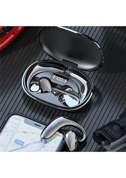 S900 Kablosuz Bluetooth Kulaklık Binaural Asılı Kulak Tipi Mavi (Yurt Dışından)