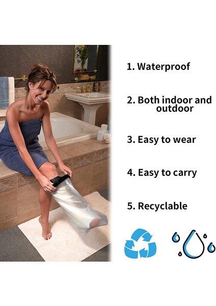 Yetişkin Ayak ve Alt Bacak Banyo Aksesuarları Için Su Geçirmez Döküm Kılıf (Yurt Dışından) fırsatları