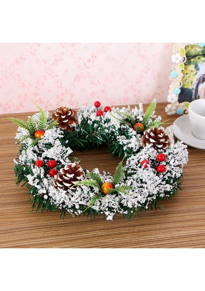 40CM Noel Çelengi Tatil Çelengi Noel Ağaçları Süsleme (Yurt Dışından)