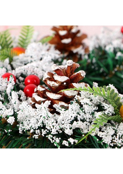 40CM Noel Çelengi Tatil Çelengi Noel Ağaçları Süsleme (Yurt Dışından)