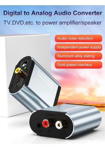 Optik Dijital Stereo Ses Amplifikatörü Dijitalden Analoga Dönüştürücü (Yurt Dışından) fırsatları