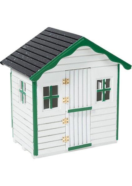 1:12 Dollhouse Minyatür Ahşap Sevimli Küçük Ev Modeli, Beyaz (Yurt Dışından)