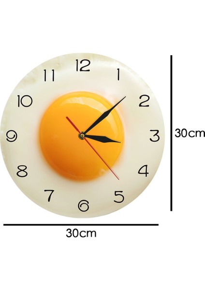 Kızarmış Yumurta Duvar Saati Dijital Işaretçi Saat Akrilik Duvar Saati (Yurt Dışından)